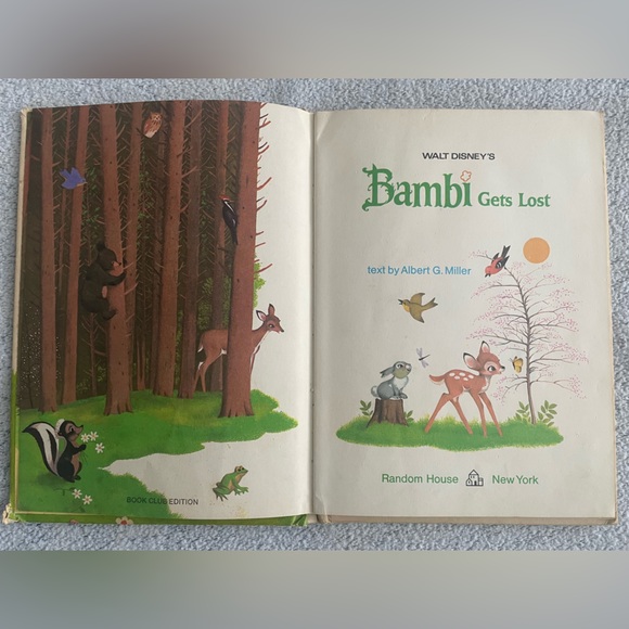 Walt Disney’s Bambi Gets Lost Children’s Book ✨Vintage 1972 - Picture 3 of 10